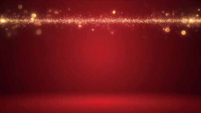 Nighttime Cityscape with Vibrant Red Light Trails and Urban Glow
