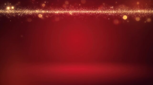 Glowing Red Abstract Light Streaks in Dark Atmospheric Background