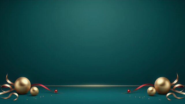 3D Rendered Metallic Spheres Connected by Glowing Red Line on Dark Gradient Background