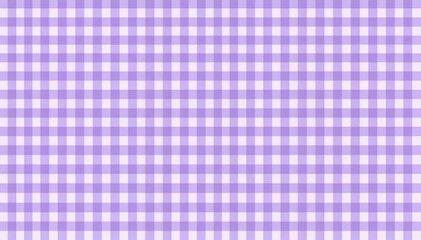 Naklejka premium Soft lavender gingham seamless pattern with classic checkered design. Perfect for textile, baby products, packaging, backgrounds, wedding themes, and modern pastel aesthetic projects.