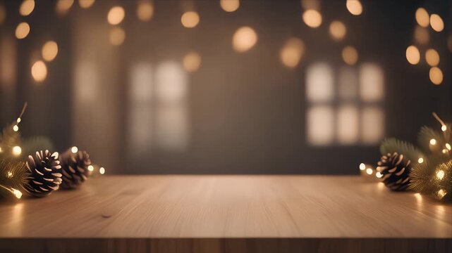 Warm String Lights Decorating Cozy Indoor Table Setting with Soft Glow
