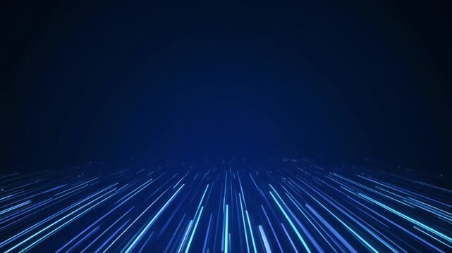 Futuristic dark blue technology background with subtle glowing digital lines moving slowly, creating a modern high-tech atmosphere. Perfect for digital innovation, AI, data, cybersecurity, and corpora