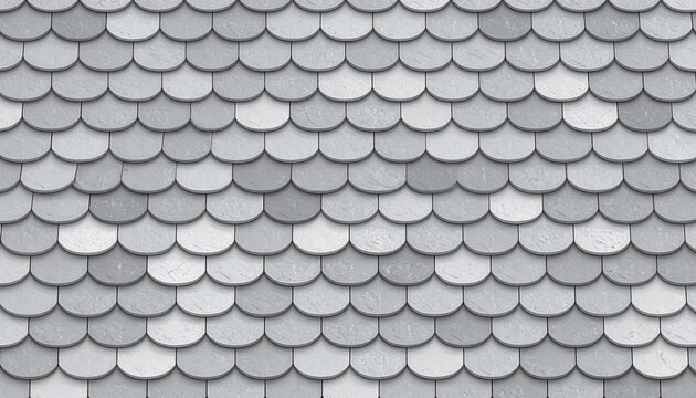 High detail gray slate roof texture with repeating pattern, ideal for architectural backgrounds, construction design, 3D rendering materials, and seamless surface applications.
