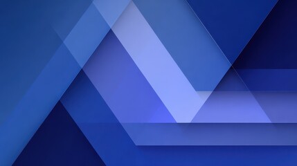 Fototapeta premium Digital abstract background featuring blue triangles and subtle depth