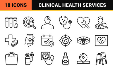 Fototapeta premium Medical Health Checkup and Digital Healthcare Diagnostics Minimalist Monoline Geometric Line Art for Telemedicine and Clinical Wellness