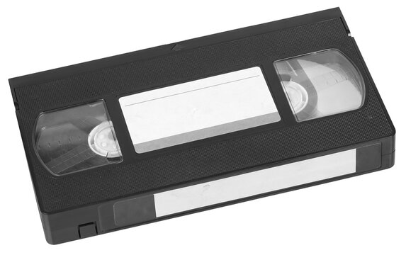 vhs video cassette isolated