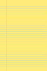 Naklejka premium Yellow legal pad pages with lined designs