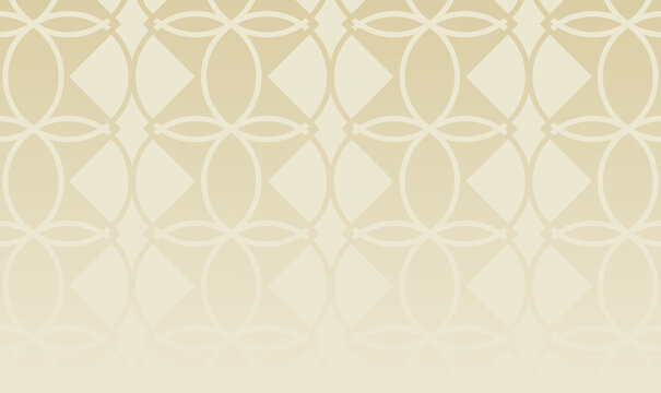 Modern geometric pattern background with golden interlocking circular shapes