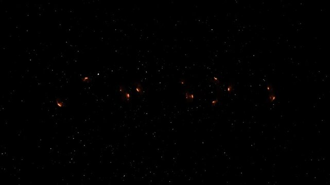 Stay Bold Text Neon Reveal Animation With Fire Effect - Glowing Word