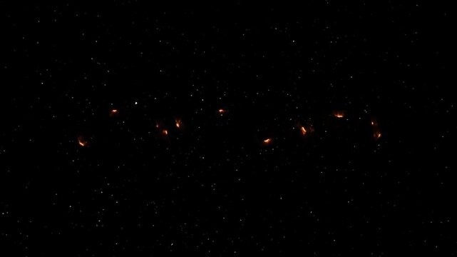 Stay Tuned Text Neon Reveal Animation With Fire Effect - Glowing Word