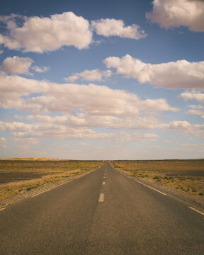 Long open road