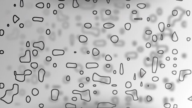 White liquid with irregular droplets and light borders. Ideal for pharmaceutical, science, technology, or abstract concepts in design projects.	