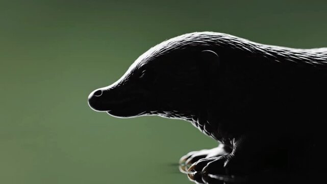 Close-up of platypus highlighting its unique features and texture. Rare wildlife animal with distinctive appearance and natural behavior.