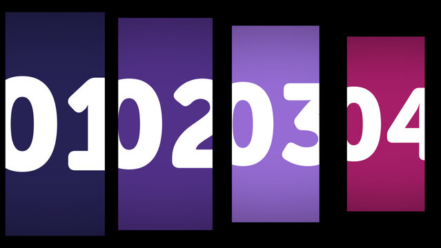 Multiscreen Layout Scale X4 06 &ndash; Animated Multi Screen Grid with Smooth Scaling Motion, Modern Digital Display Layout for Video, Broadcast and Media Content