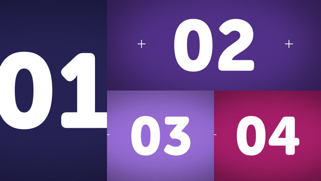 Multiscreen Layout Scale X4 17 &ndash; Animated Multi Screen Grid with Smooth Scaling Motion, Modern Digital Display Layout for Video, Broadcast and Media Content