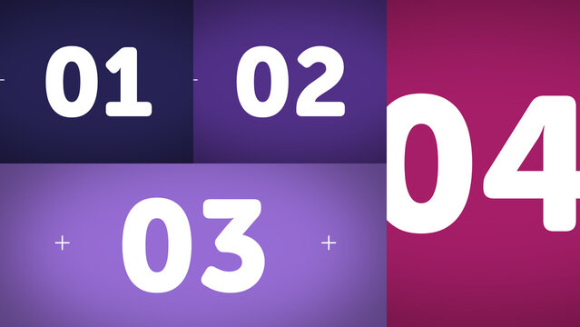 Multiscreen Layout Scale X4 18 &ndash; Animated Multi Screen Grid with Smooth Scaling Motion, Modern Digital Display Layout for Video, Broadcast and Media Content