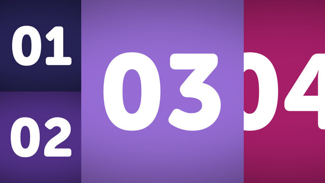 Multiscreen Layout Scale X4 21 &ndash; Animated Multi Screen Grid with Smooth Scaling Motion, Modern Digital Display Layout for Video, Broadcast and Media Content