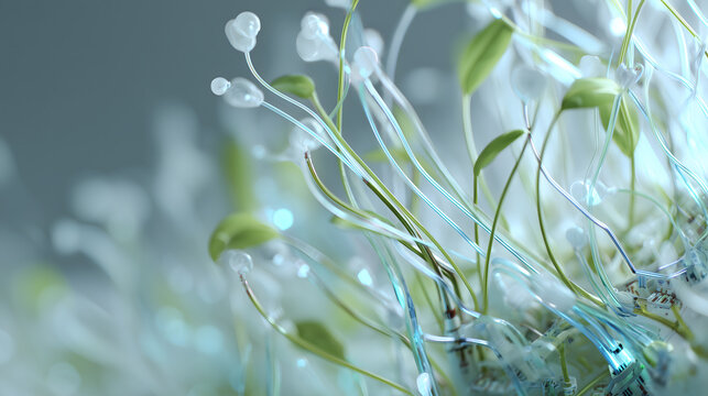 Transparent Light-Sensitive Circuit Growing Like a Bud