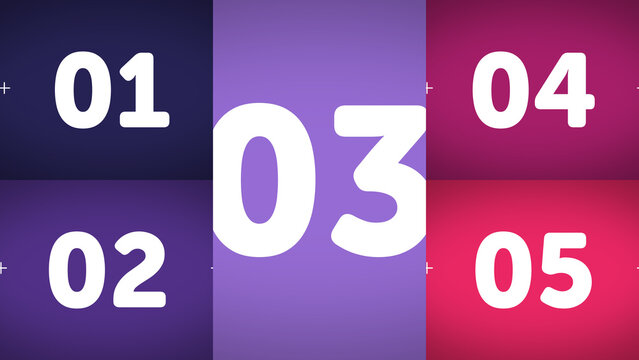 Multiscreen Layout Scale X5 05 &ndash; Animated Multi Screen Grid with Smooth Scaling Motion, Modern Digital Display Layout for Video, Broadcast and Media Content