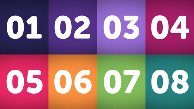 Multiscreen Layout Scale X8 01 &ndash; Animated Multi Screen Grid with Smooth Scaling Motion, Modern Digital Display Layout for Video, Broadcast and Media Content