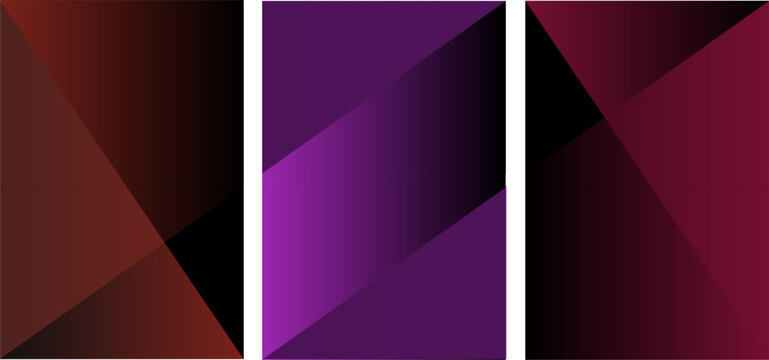 Elegant abstract geometric background with deep red and purple gradients