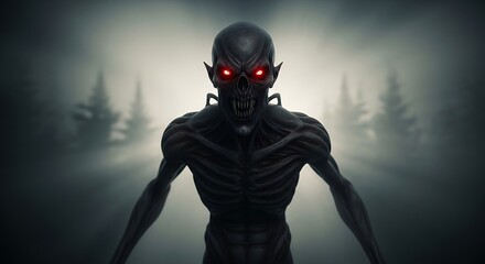 Naklejka premium Sinister demon