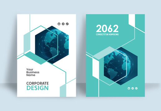 Modern Eco Friendly Sustainability Annual Report Cover and Company Profile Template.	

