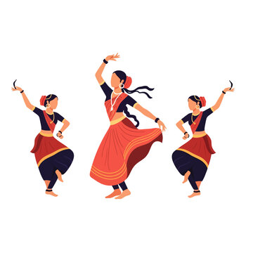 Lavani dancers perform traditional Maharashtra Day folk dance in India