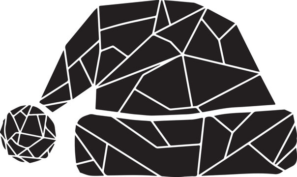 Geometric Mosaic Art of a Turtle Shell Design