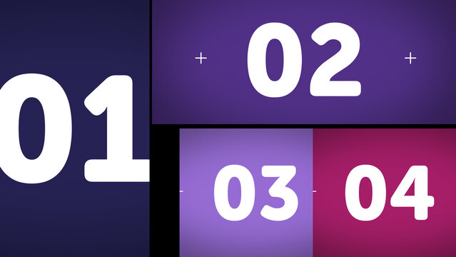 Multiscreen Layout Position X4 29 &ndash; Dynamic Multi Display Animation, Moving Screen Panels Layout, Modern Video Wall Presentation for Media, Technology and Branding Showcase
