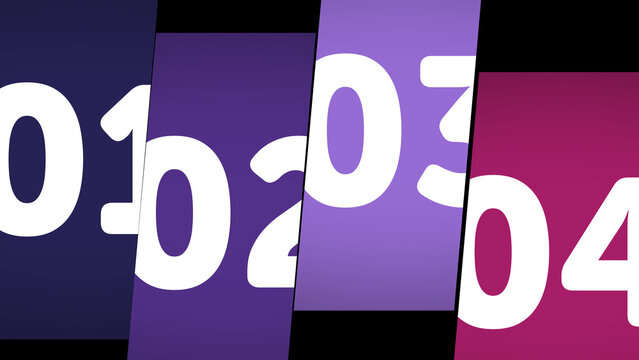 Multiscreen Layout Position X4 52 &ndash; Dynamic Multi Display Animation, Moving Screen Panels Layout, Modern Video Wall Presentation for Media, Technology and Branding Showcase