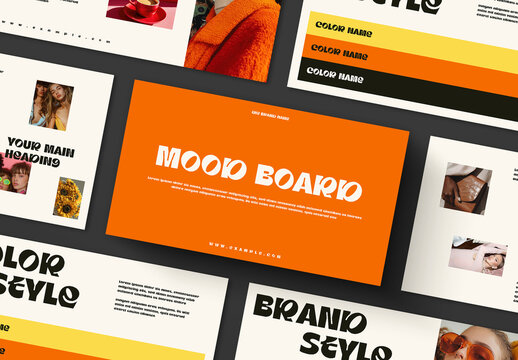 Modern Brand Identity Moodboard Presentation Template