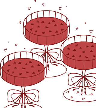 Cute cocktails with hearts