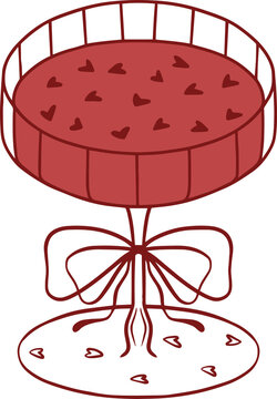 Cute cocktail with hearts