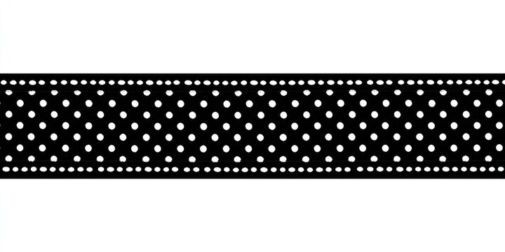 Polka dot ribbon pattern illustration.