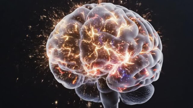 Instead of slow deep-sleep waves, neural networks keep firing rapidly, especially in worry and planning centers. The brain&rsquo;s electrical map shows bright scattered activity that refuses to settle