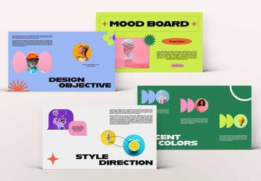Playful Mood Board Presentation