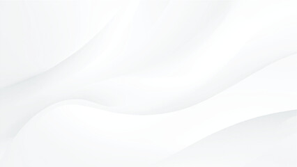 Obraz premium White wavy abstract background with smooth curves and subtle gradient effects in white hues simple elegant design element
