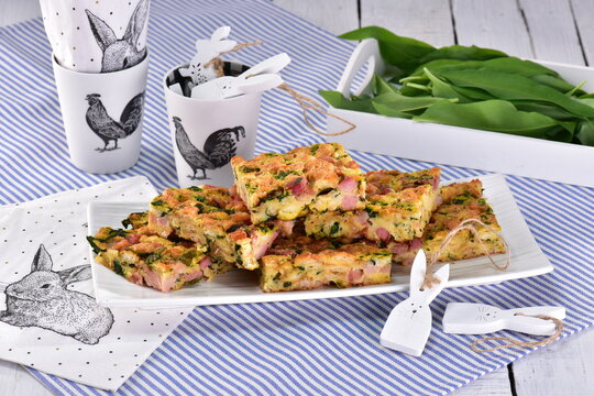 Easter stuffing with nettles and wild garlic