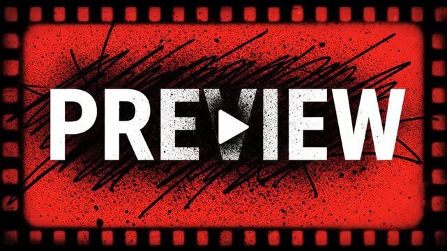 A preview video clip with a bold and eye-catching design