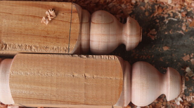 Wood Lathe Machine Wood Turning Process  Creative Woodworking Skills and Tools
