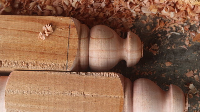 Wood Lathe Machine Wood Turning Process  Creative Woodworking Skills and Tools
