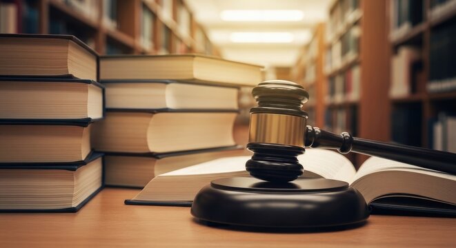 World book day legal literature celebrating reading with law books and a gavel