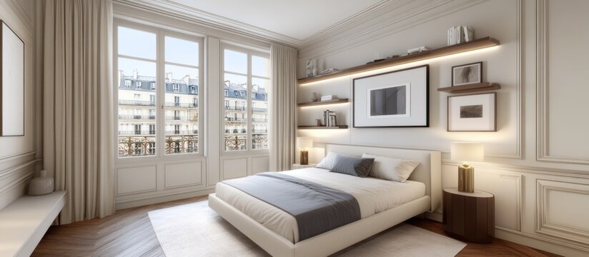Parisian Bedroom with City View