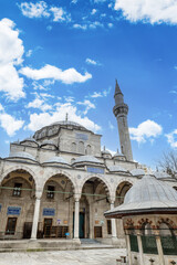 Fototapeta premium Sokollu Mehmed Pasha mosque, a 16th-century Ottoman mosque in Fatih district, Istanbul, Turkey.