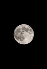 Fototapeta premium full moon on black background