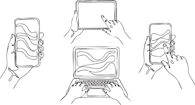 Illustrating the concept of mirroring a smartphone screen to a laptop