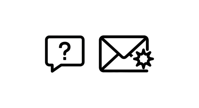 Tooltip guide and in-app message interface icons, user experience help and email notification