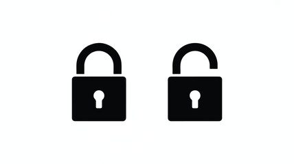 Fototapeta premium Modern Lock and Key Visual Metaphor for Cyber Security Data Protection Privacy and Safe Access Technology Design Theme