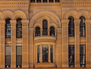 Obraz premium 31 March 2026 Facade of historical building in Sydney Australia Queen Victoria Building QVB